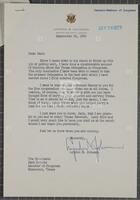 Letter from Lyndon B. Johnson to Jack Brooks, September 22, 1955