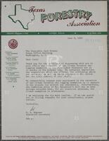 Letter from the Texas Forestry Association to Jack Brooks, June 6, 1960