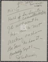 Handwritten note from staff regarding amendment to HR 5921, [July 1959]