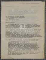 Letter from Jack Brooks to Chairman, Special Subcommittee on Legislative Reorganization, December 10, 1969