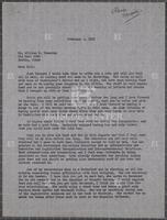 Letter from Jack Brooks to a friend, February 5, 1953