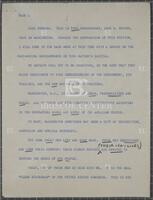 Radio broadcast script, undated [1954]