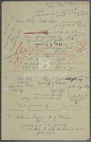 Handwritten notes, undated