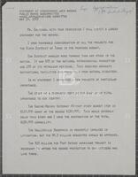 Statement of Congressman Jack Brooks, Public Works Subcommittee, House Appropriations Committee, May 15, 1972