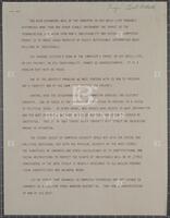 Draft of statement, [1973]