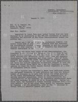 Letter from Jack Brooks to a constituent, August 8, 1973
