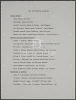 List of Potential Witnesses, undated