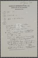 Handwritten notes, June 10, 1970