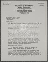 Letter from Jack Brooks to Elmer B. Staats, November 16, 1967