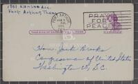 Postcard from a constituent to Jack Brooks, March 31, 1965