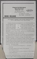 News release: State Department's management of public diplomacy contracts criticized in G.A.O. report released by Reps. Fascell and Brooks, December 1, 1987