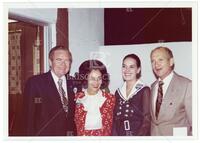 Photograph of Jack Brooks, Charlotte Brooks, Dolph Briscoe, and Janey Briscoe, June 3, 1972