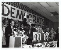 Photograph of Jack Brooks and Sargent Shriver, November 6, 1972