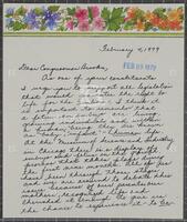 Letter from a constituent to Jack Brooks, February 4, 1979