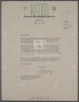 Letter from local TV and radio executive to Jack Brooks, May 30, 1960