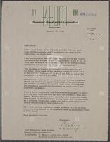 Letter from a Beaumont KFDM television and radio station executive to Jack Brooks, January 18, 1960