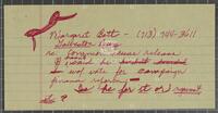 Phone message note, undated