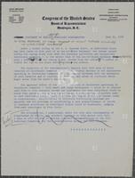 Draft of Statement regarding Special House Judiciary Subcommittee, July 22, 1959