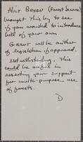 Office note, undated