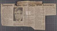 Sampson Trades Last Quips with Adversary, The Evening Bulletin, Thursday, October 9, 1975