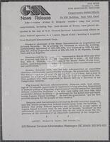 News release from the General Services Administration, October 7, 1975