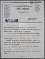 News release, October 13, 1976