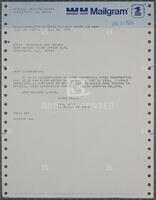 Telegram from Mark White to Jack Brooks, July 30, 1976