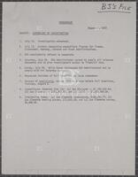 Memorandum re: chronology of investigation, August 1, 1973