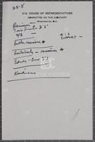 Handwritten notes, [May 1978]