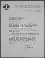 Letter from the National Organization for Women Galveston chapter to Jack Brooks, July 23, 1978