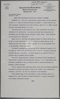 Brooks architect/engineer selection bill approved by Congress, news release, October 14, 1972