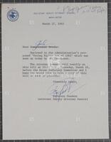 Letter from Harold "Barefoot" Sanders to Jack Brooks, March 17, 1965