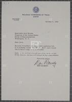 Letter from Ben Ramsey to Jack Brooks, October 4, 1965