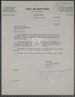 Letter from A.H. Holt to Jack Brooks, January 12, 1957
