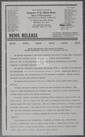 News release: Brooks subcommittee calls hearing to examine Defense Department's new policy on contractor profits, March 12, 1987