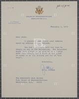 Letter from J.J. Pickle to Jack Brooks, February 1, 1973