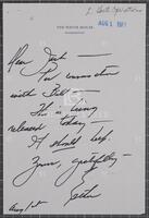 Note from Special Assistant to the President for Consumer Affairs to Jack Brooks, August 1, 1977