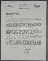 Letter from Jim Wright to Jack Brooks, November 10, 1994