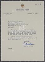 Letter from Charles Robb to Jack Brooks, November 10, 1994