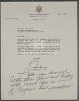 Letter from Charles Rangel to Jack Brooks, November 9, 1994