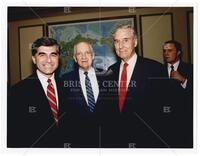 Photograph of Jack Brooks, Michael Dukakis, and Lloyd Bentsen, June 13, 1988