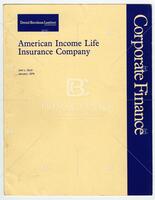 Drexel Burnham Lambert, Inc. report on American Income Life Insurance Company