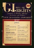 "G.I. Bill of Rights: Summary of Benefits Afforded Servicemen and Women: Your Questions Answered"