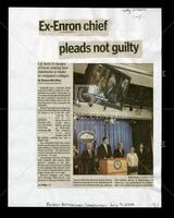 "Ex-Enron chief pleads not guilty"