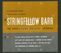 W. Colston Leigh has the honor to present Stringfellow Barr