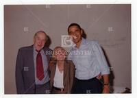 Bernard and Audre Rapoport and Barack Obama