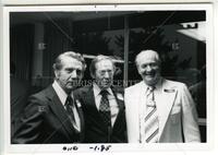 Richard Groener, Bernard Rapoport, and Lloyd Knutsen