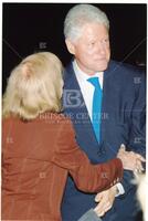 Audre Rapoport and Bill Clinton at legacy dinner honoring Bernard Rapoport with remarks by Bill Clinton