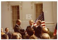 Anwar Sadat, Jimmy Carter, and Menachem Begin at Egypt/Israel Peace Negotiations