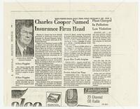 "Charles Cooper Named Insurance Firm Head"